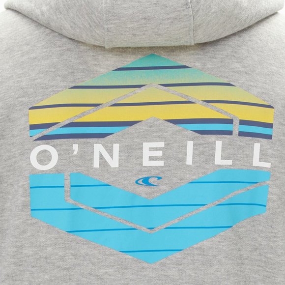 NWT O'Neill Heather Gray Logo Men's Stryper Pullover Hoodie - Picture 2 of 3